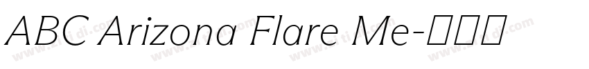 ABC Arizona Flare Me字体转换